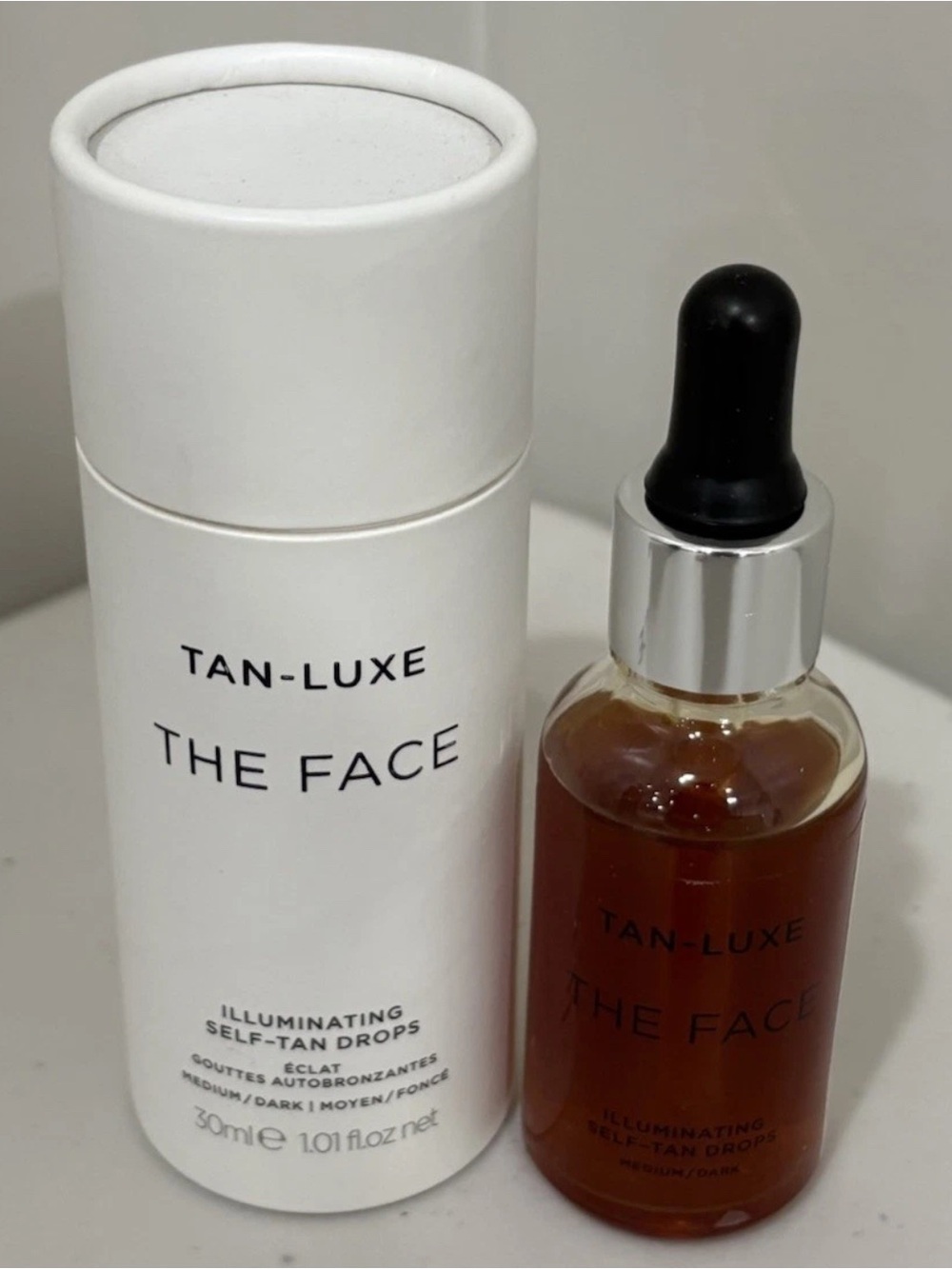 Tan-Luxe The Face Illuminating Self-Tan Drops Medium / Dark 1.01 oz